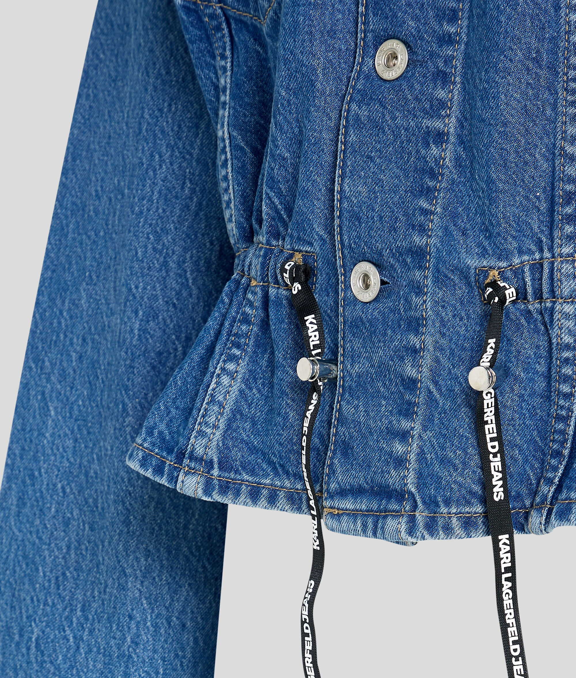 (image for) Charming KLJ Tie Waist Denim Jacket